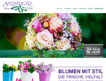 Tablet Screenshot of blumen-sitzberger.de